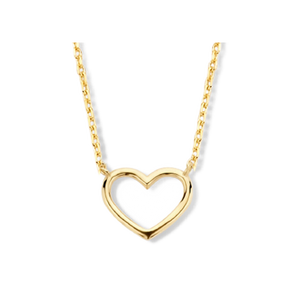 Collier en or avec cœur
