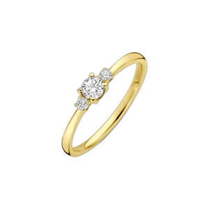 Bague en or avec diamant de laboratoire