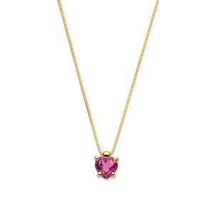 Collier avec pierre rouge