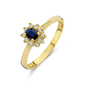 Bague en or avec pierre précieuse