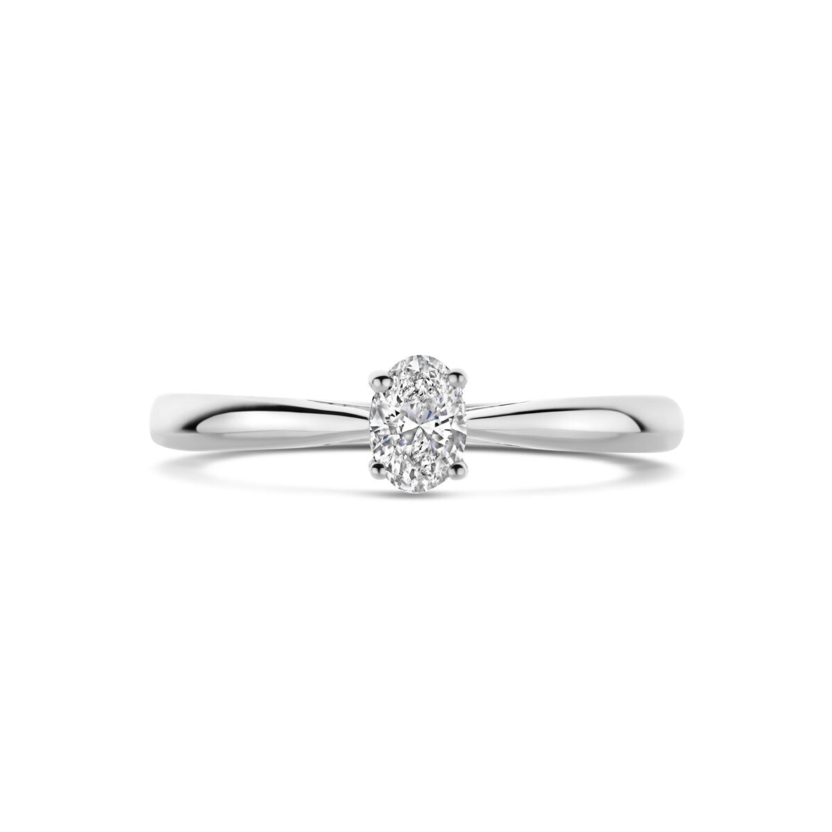 bague diamant lab grown 0.25ct h si or blanc 14K