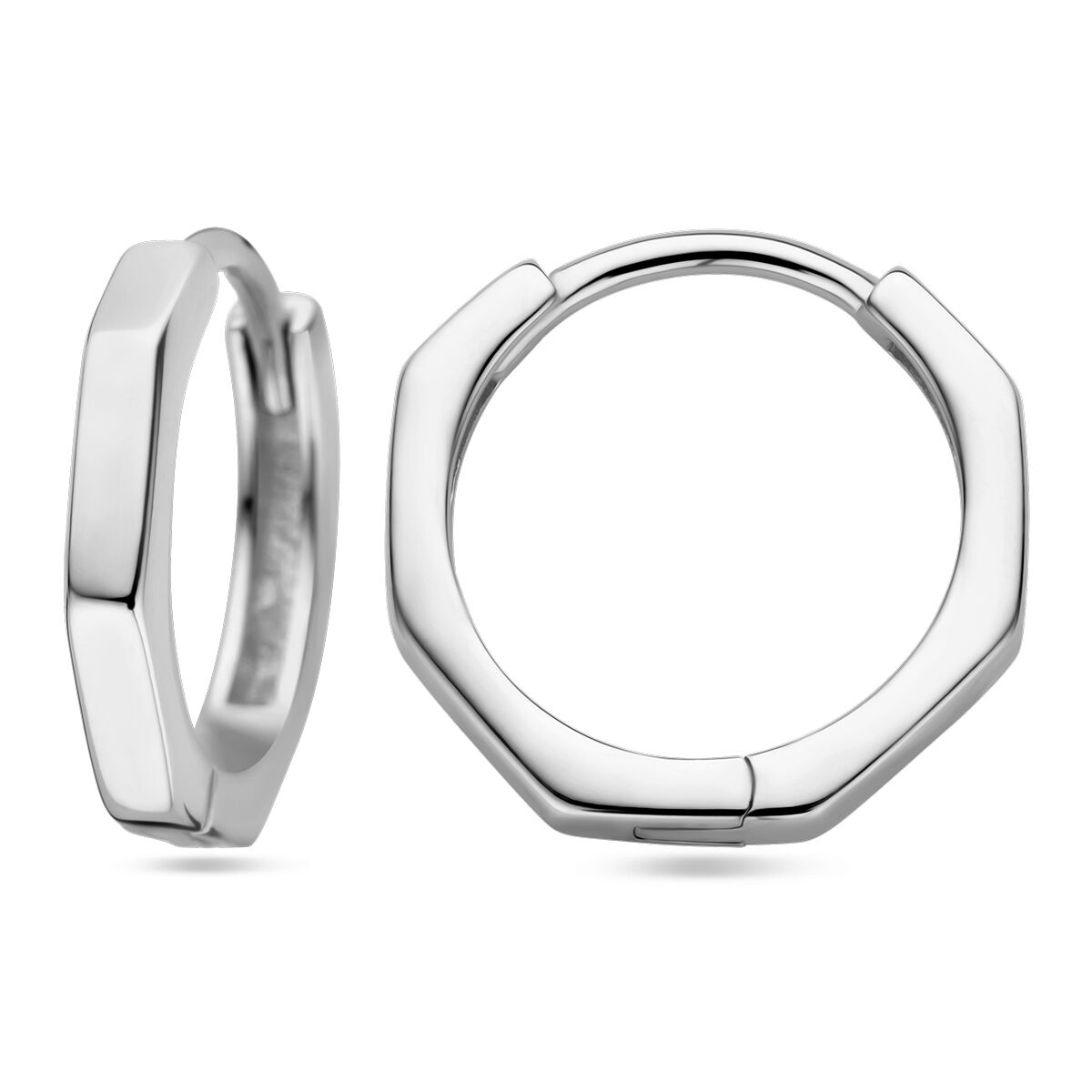 créoles argent rhodiées