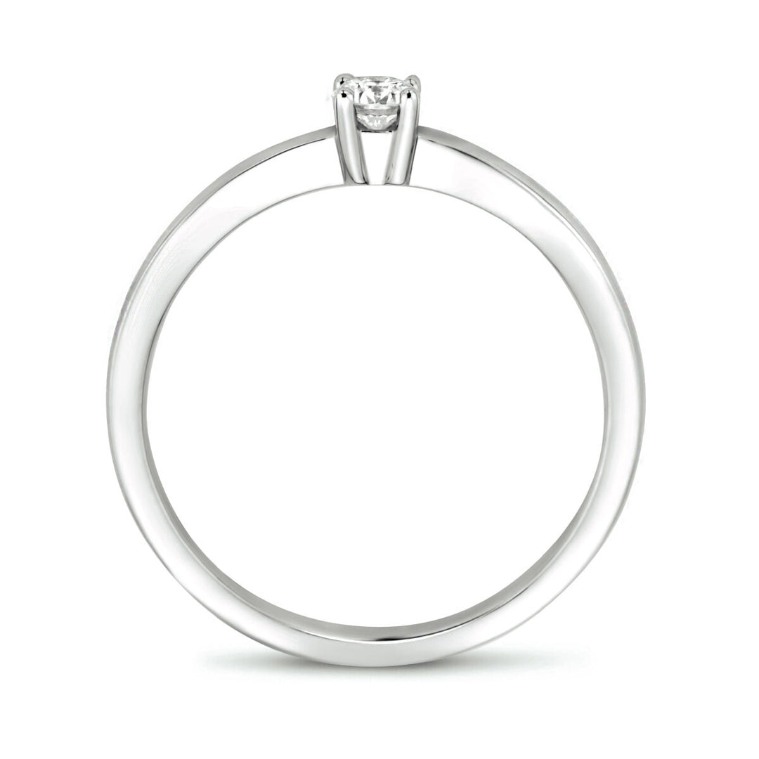 ring diamant 0.15ct h si 14K witgoud
