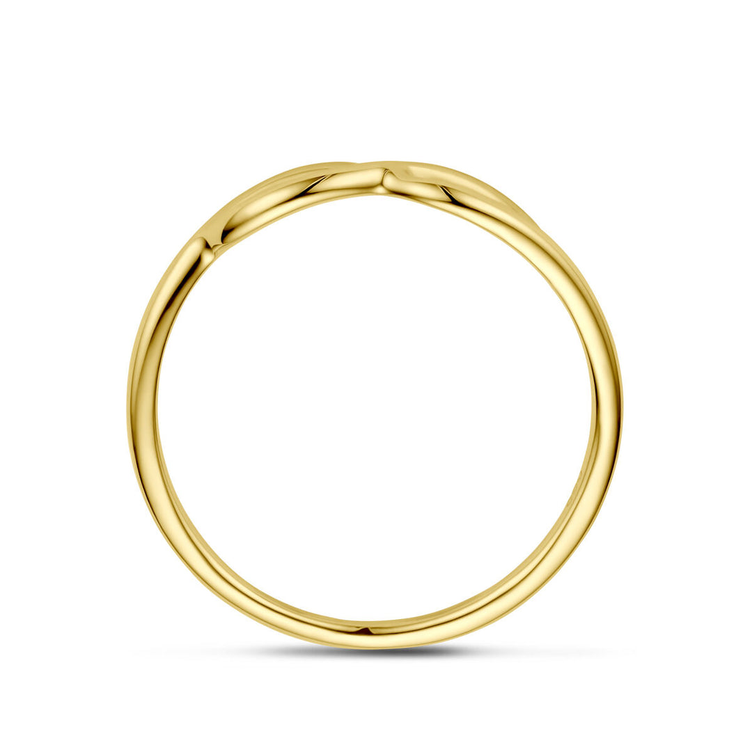 bague infinity 14K or jaune