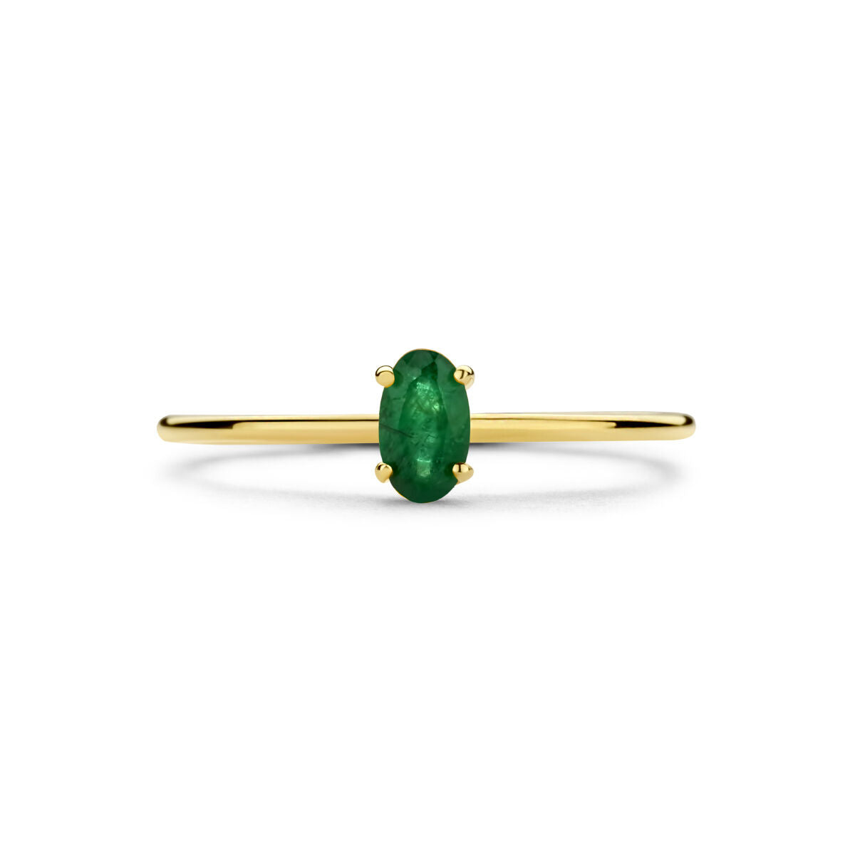 ring smaragd 14K geelgoud
