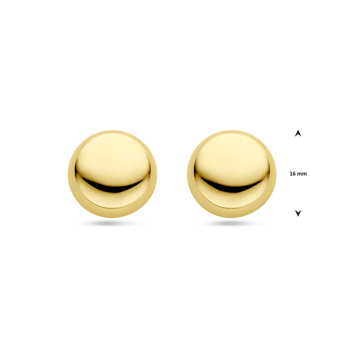 puces d'oreilles nœud 1 micron argent plaqué or (jaune)