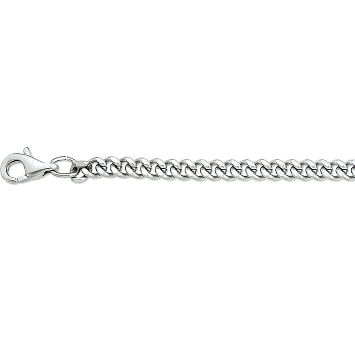 collier geslepen gourmette 4,3 mm edelstaal