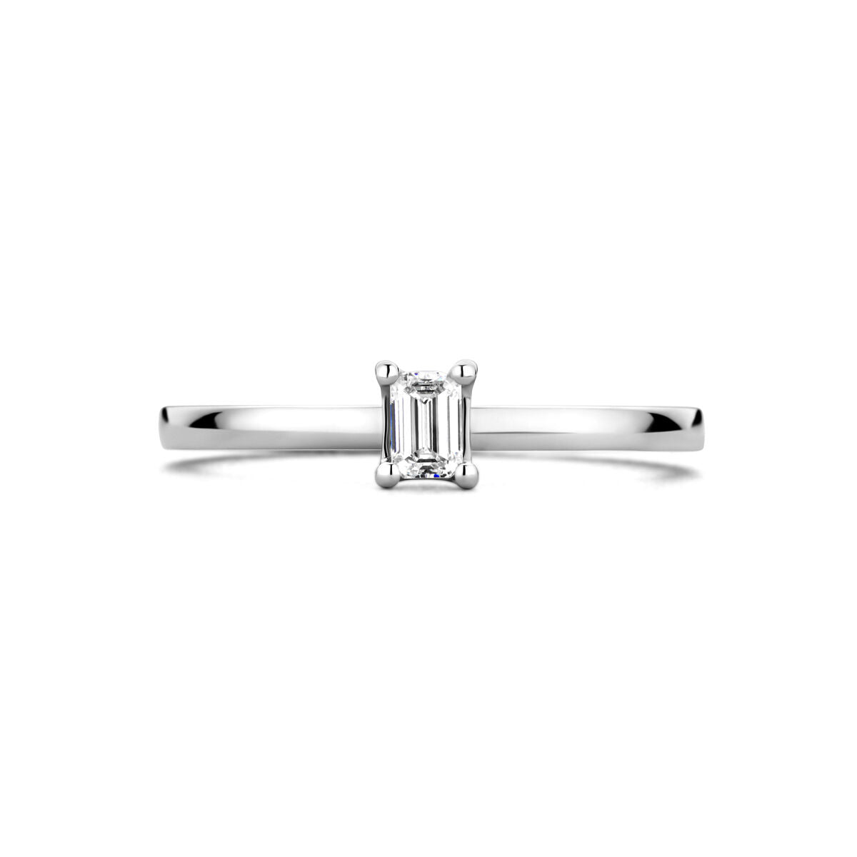 bague en platine diamant 0.15ct g vsi platine