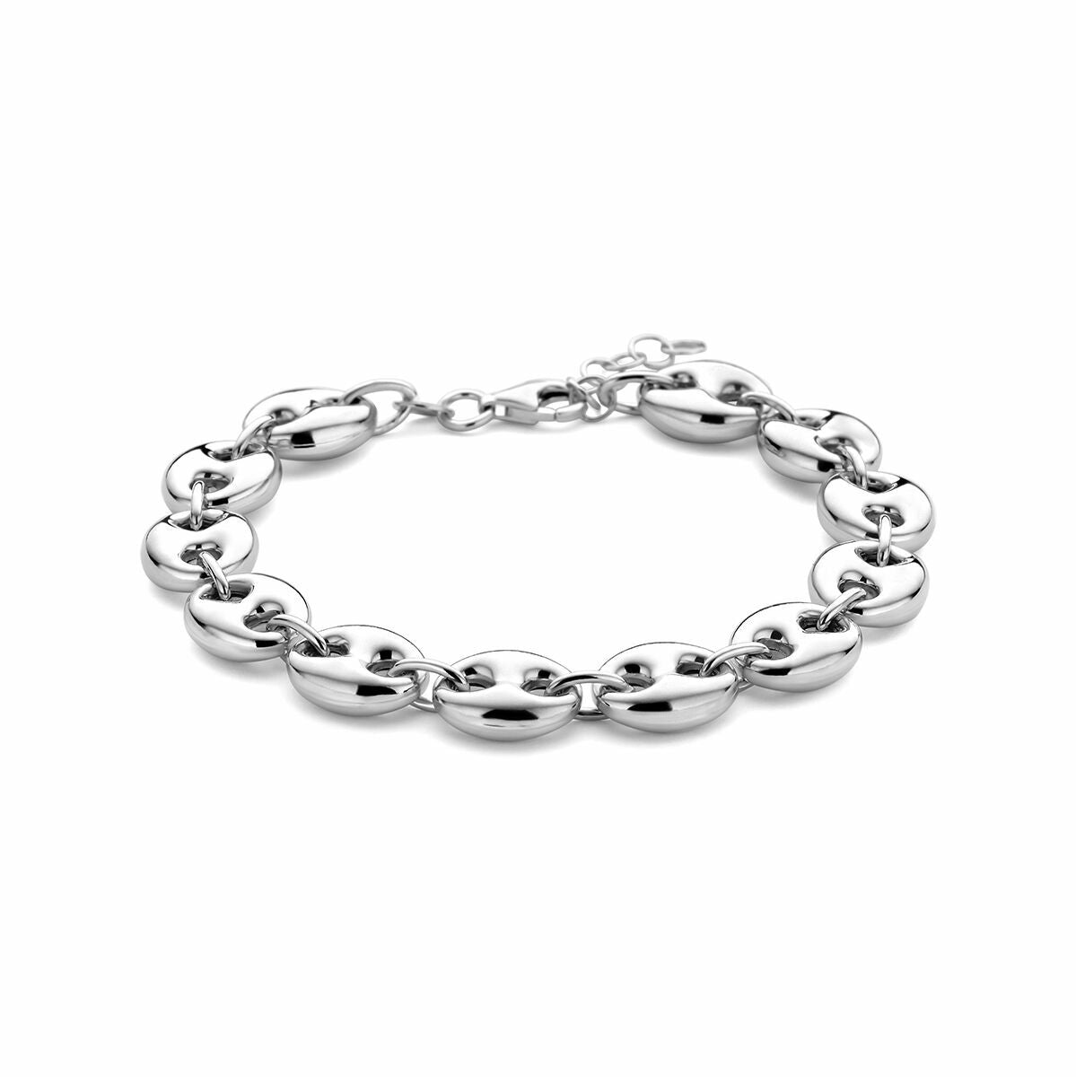 pendentif cœur zircone argent rhodié