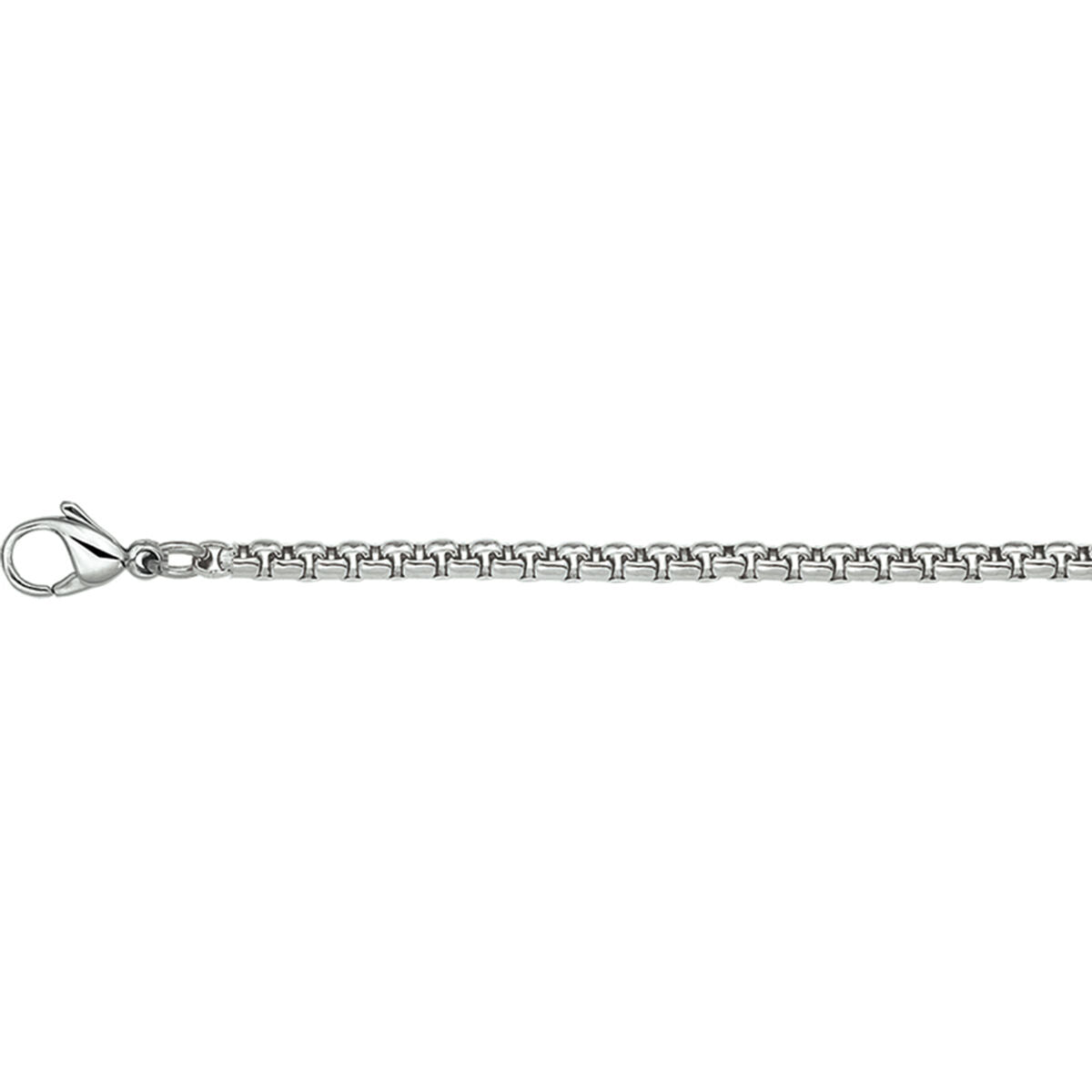 collier venetiaans bol 2,5 mm edelstaal