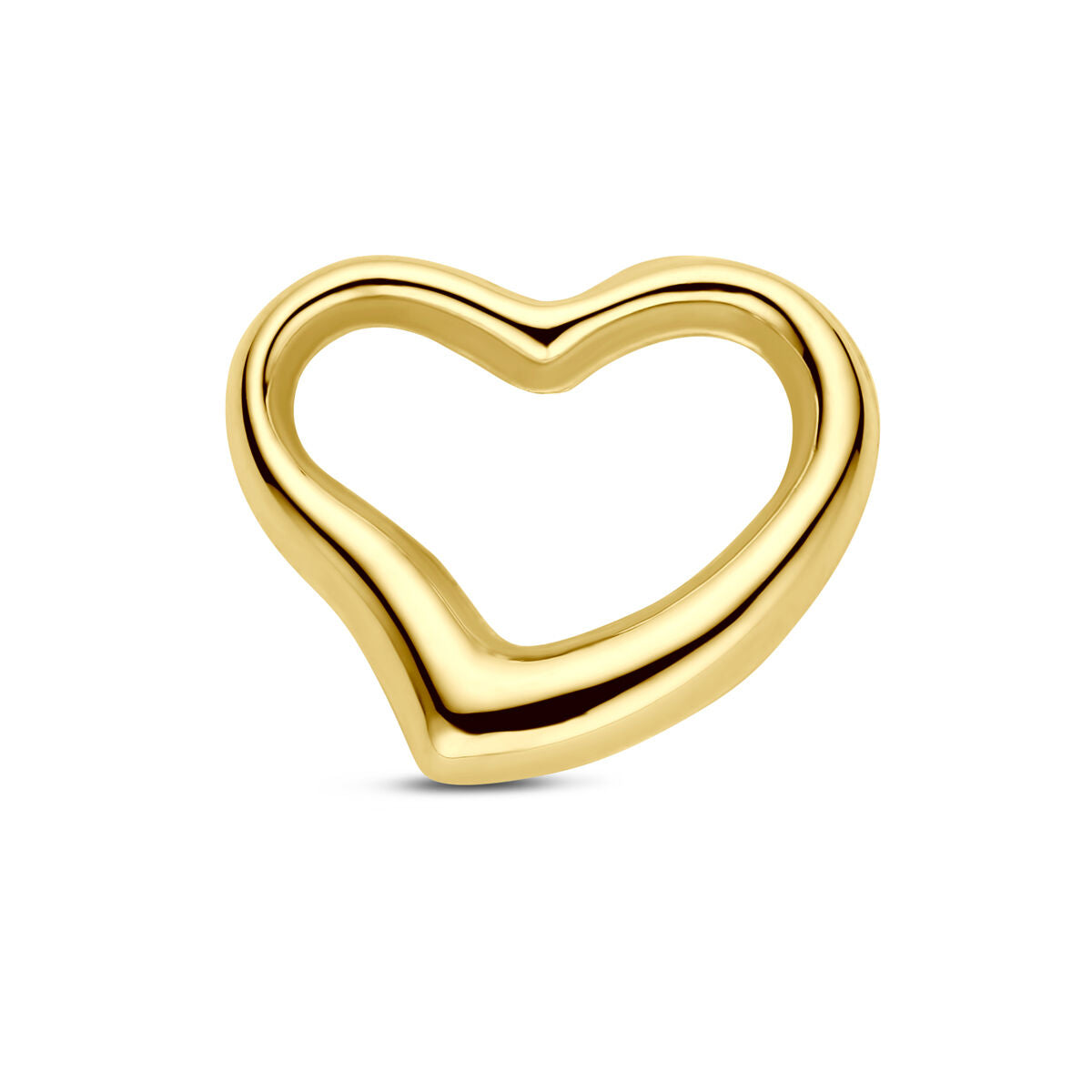 pendentif en cœur en or jaune 14K.