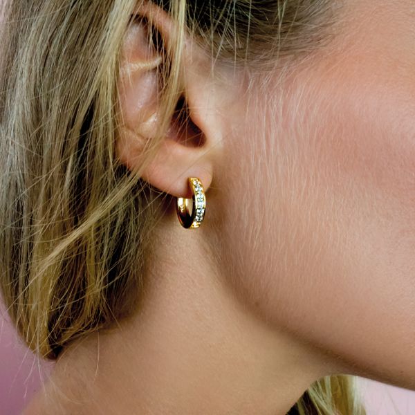 Boucles d'oreilles plaqué or Zio191 Y