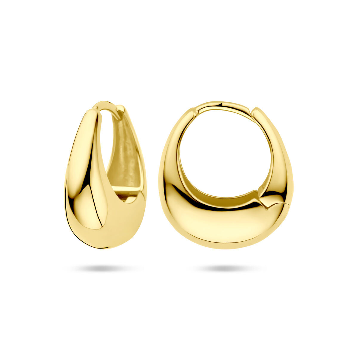 créoles 19 mm 1 micron argent plaqué or (jaune)