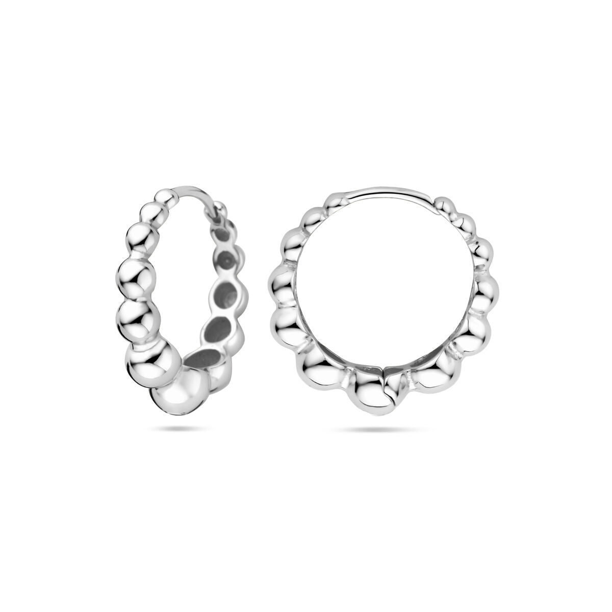 créoles 17 mm argent rhodié