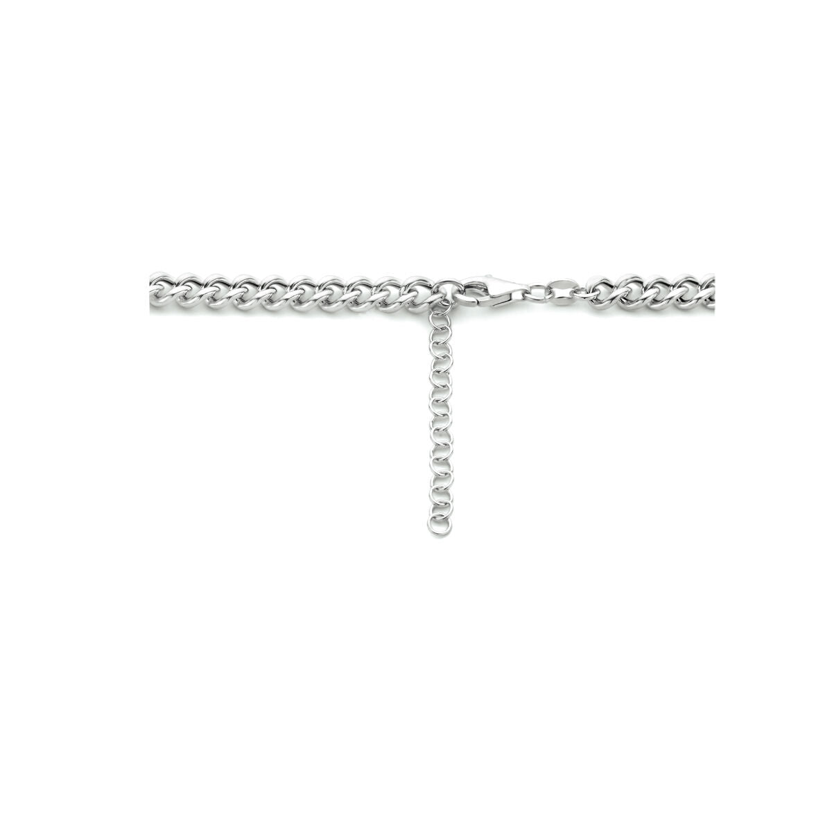 gourmette 5,4 mm zilver gerhodineerd