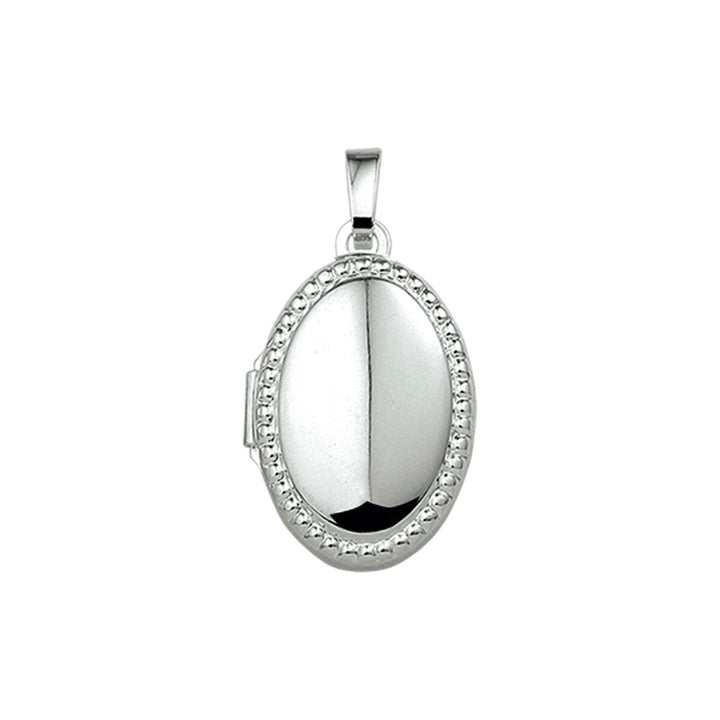 medaillon zilver gerhodineerd