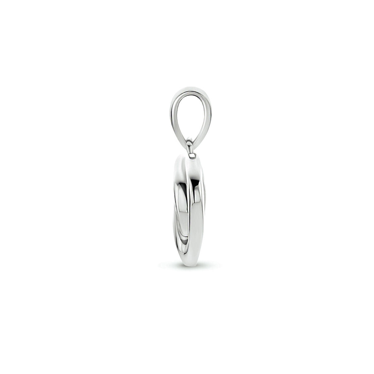 pendentif cœur argent rhodié