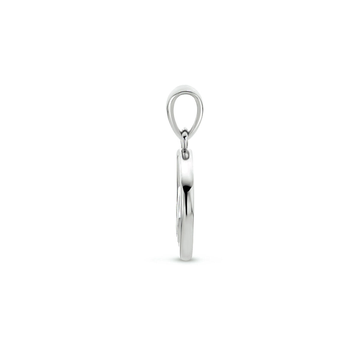 pendentif cœurs zircone argent rhodié