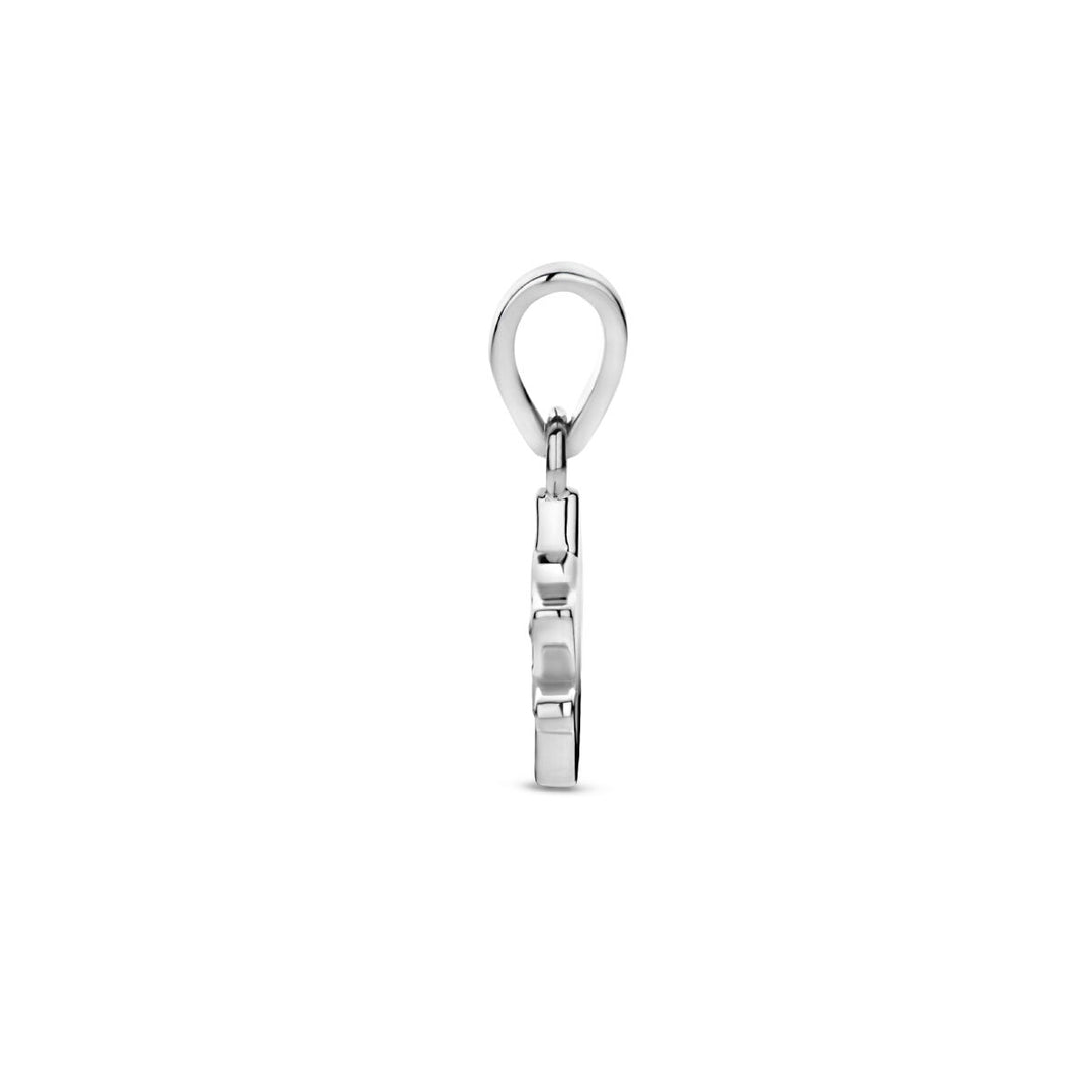 hanger poes zilver gerhodineerd