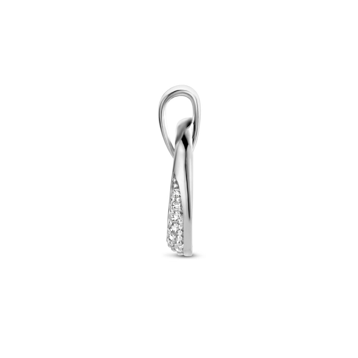 pendentif zircone argent rhodié
