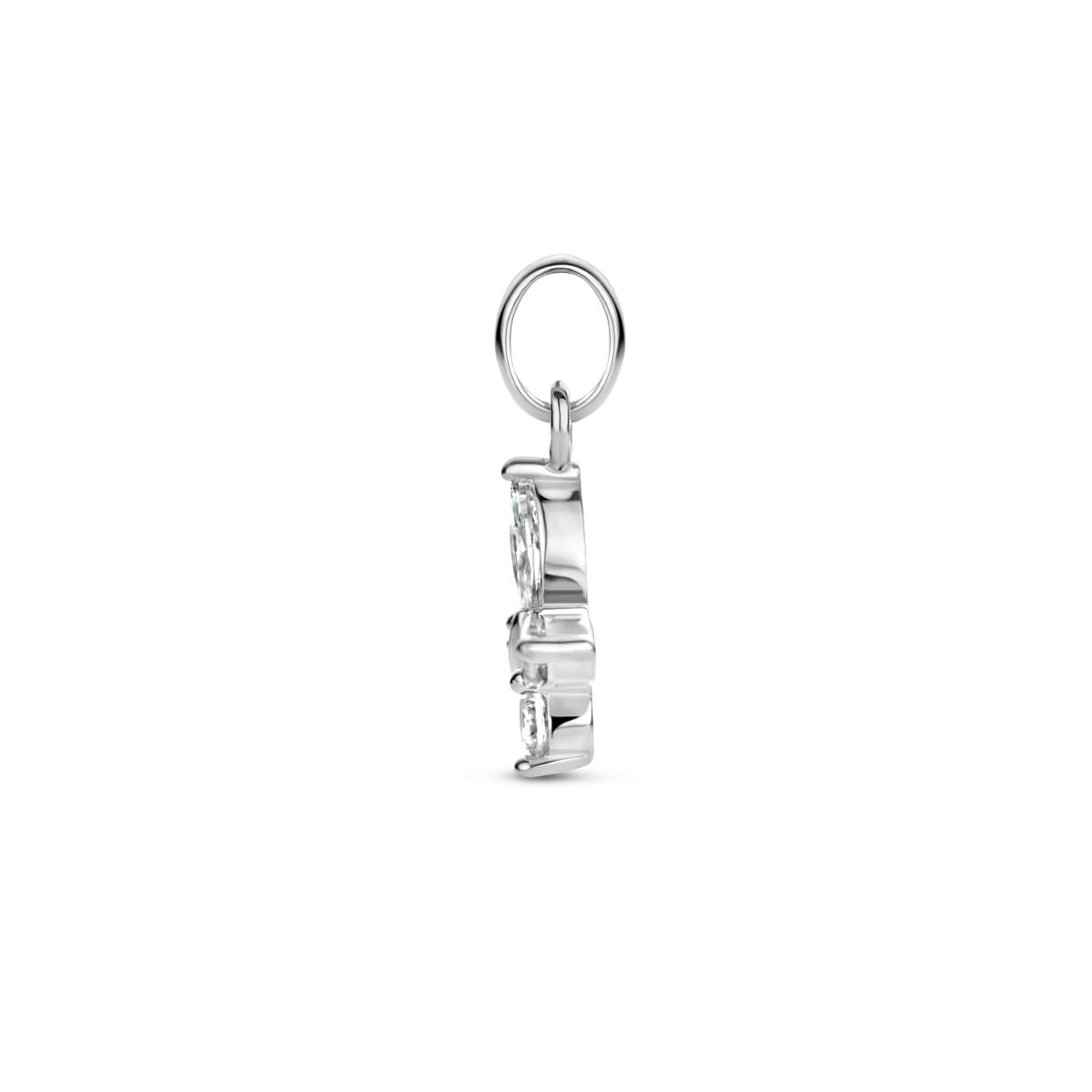 pendentif papillon zircone argent rhodié
