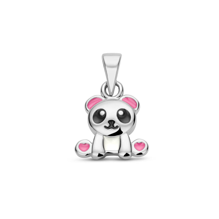 hanger panda zilver gerhodineerd