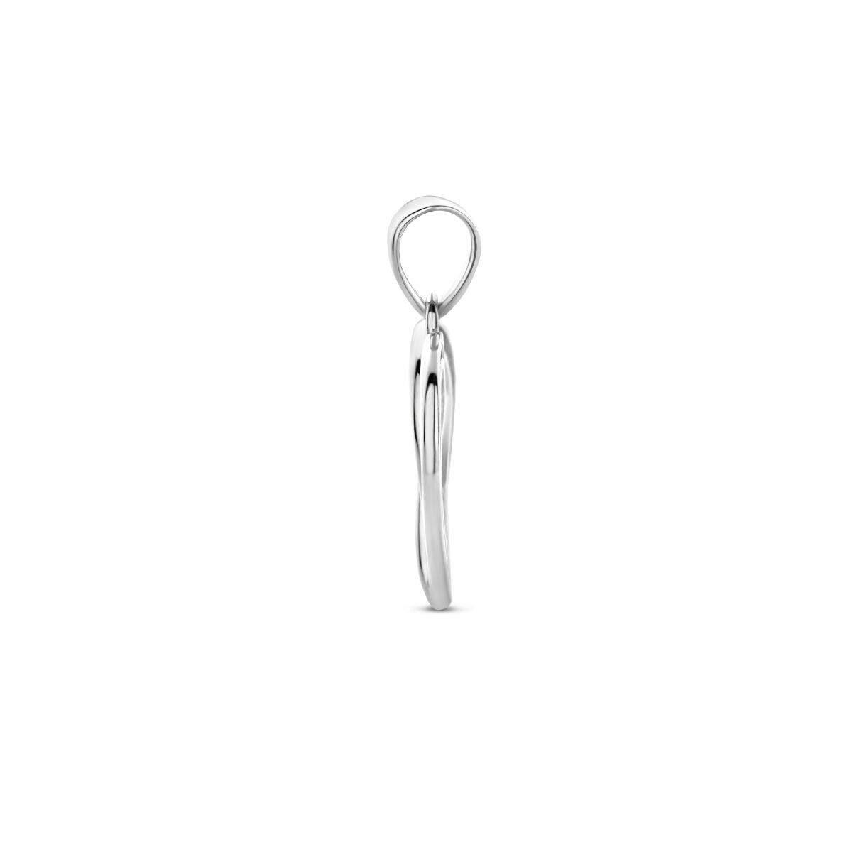 pendentif cœur argent rhodié