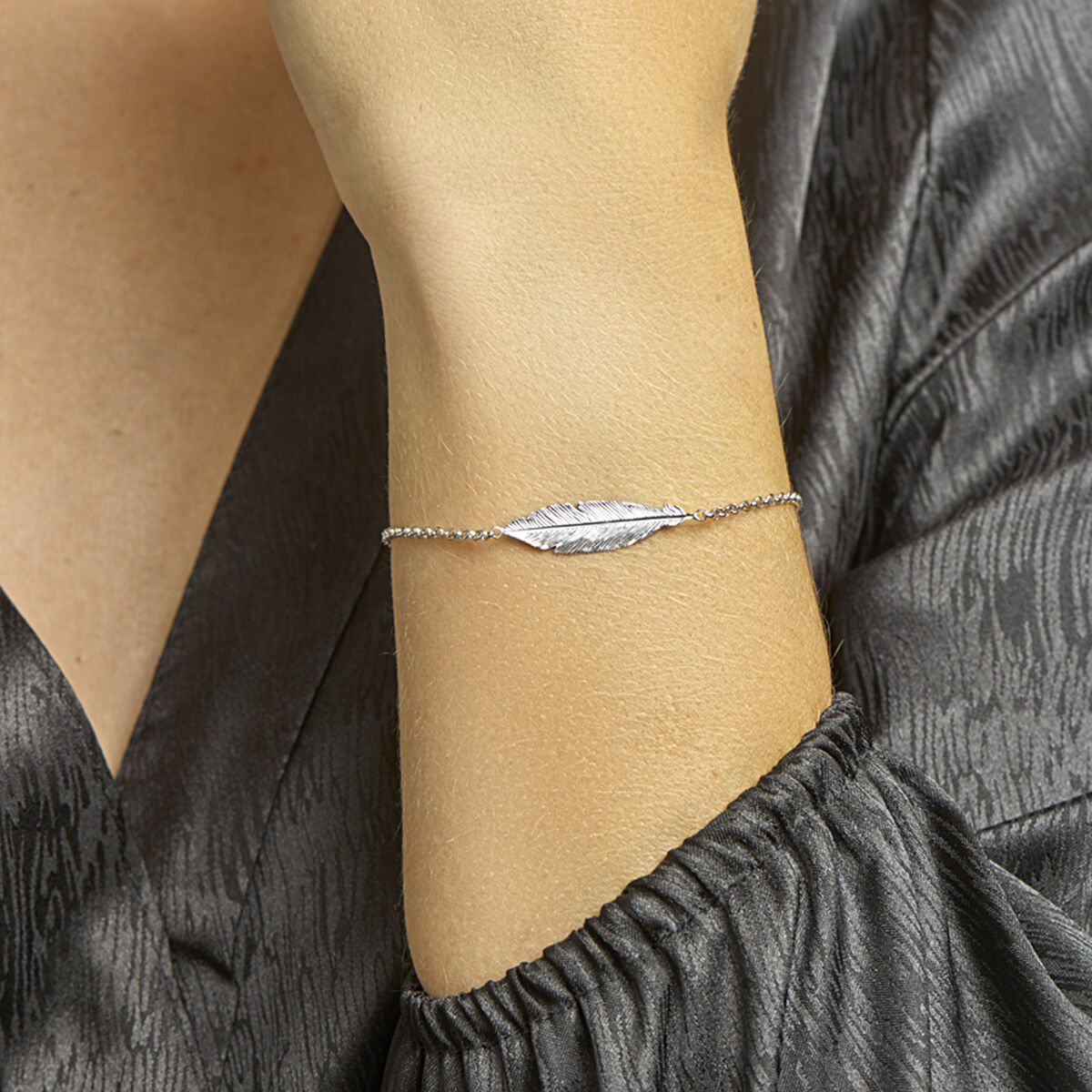 bracelet ressort 16,5 + 2,5 cm argent rhodié