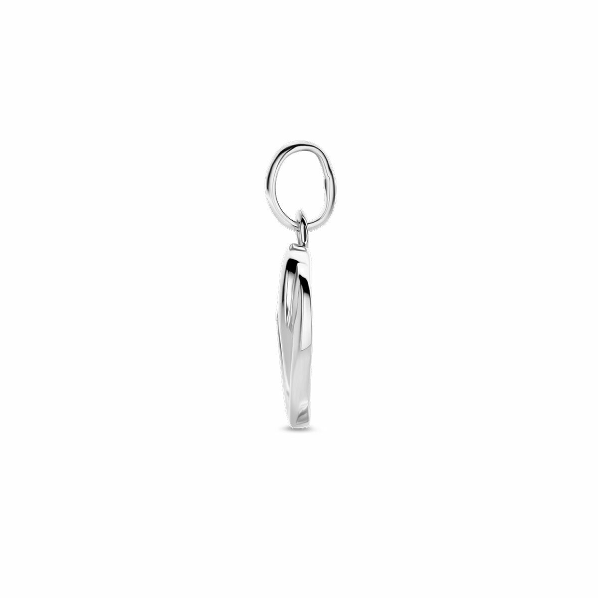 pendentif cœur argent rhodié