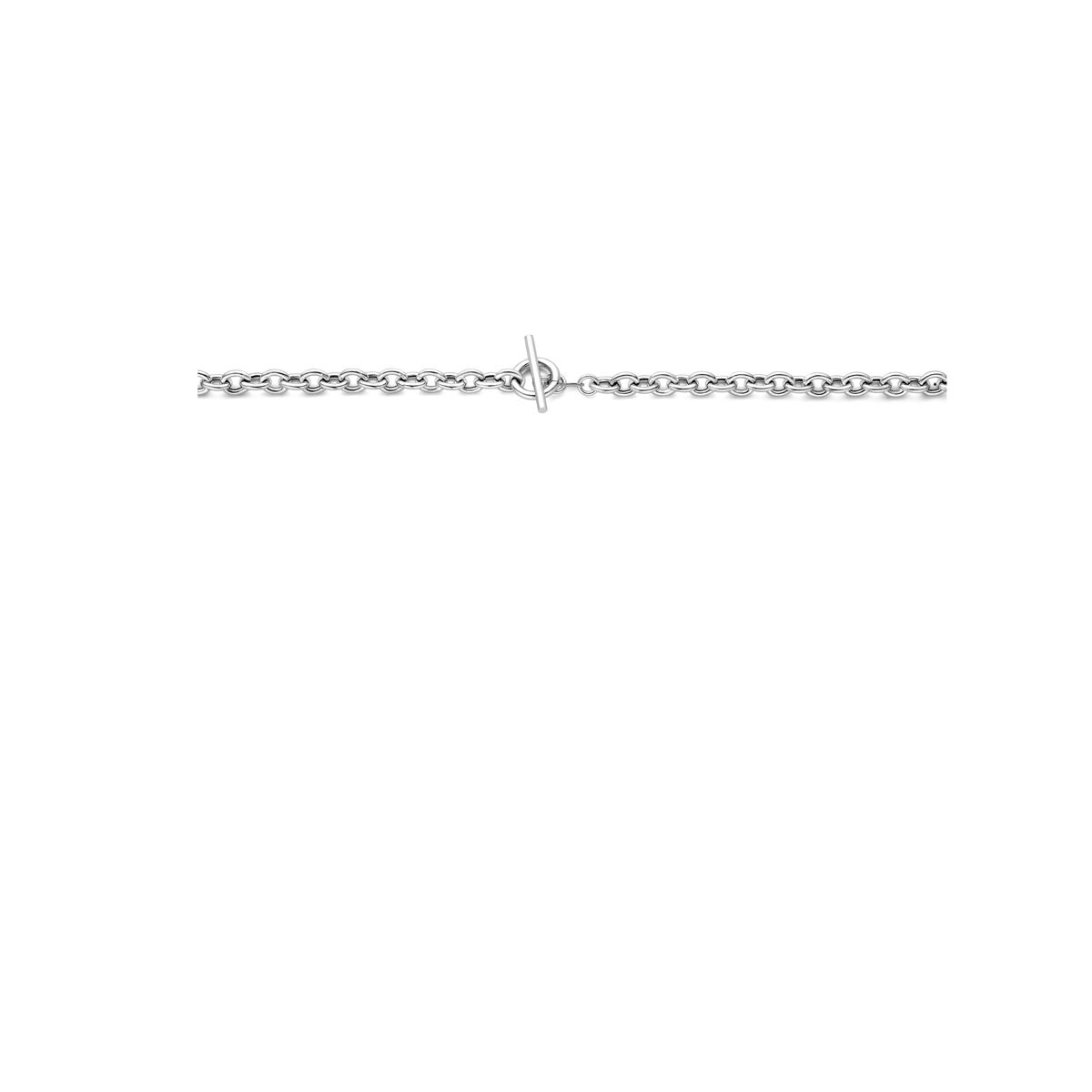 collier 6 mm 42 cm fermoir à vis argent rhodié