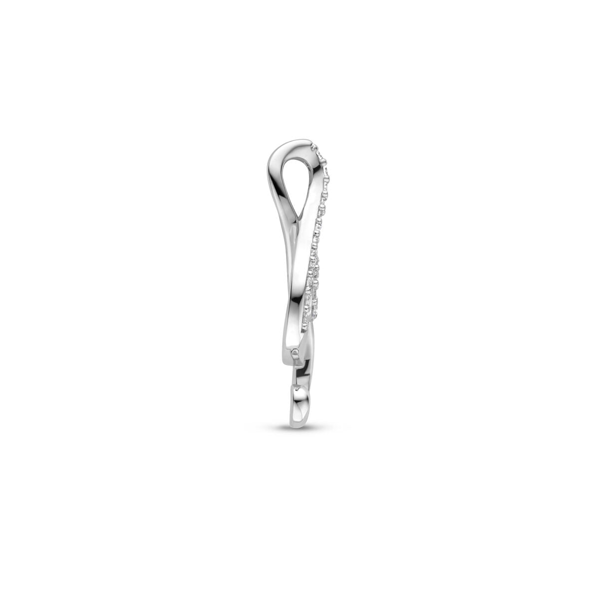 pendentif note de musique zircone 24 mm argent rhodié