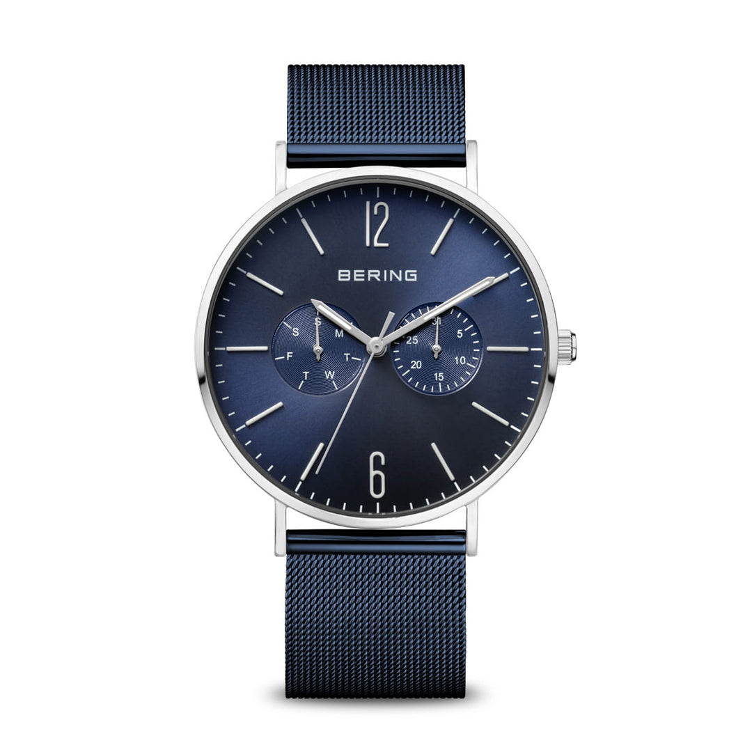 bering heren horloge blauwe wijzerplaat - 14240-303