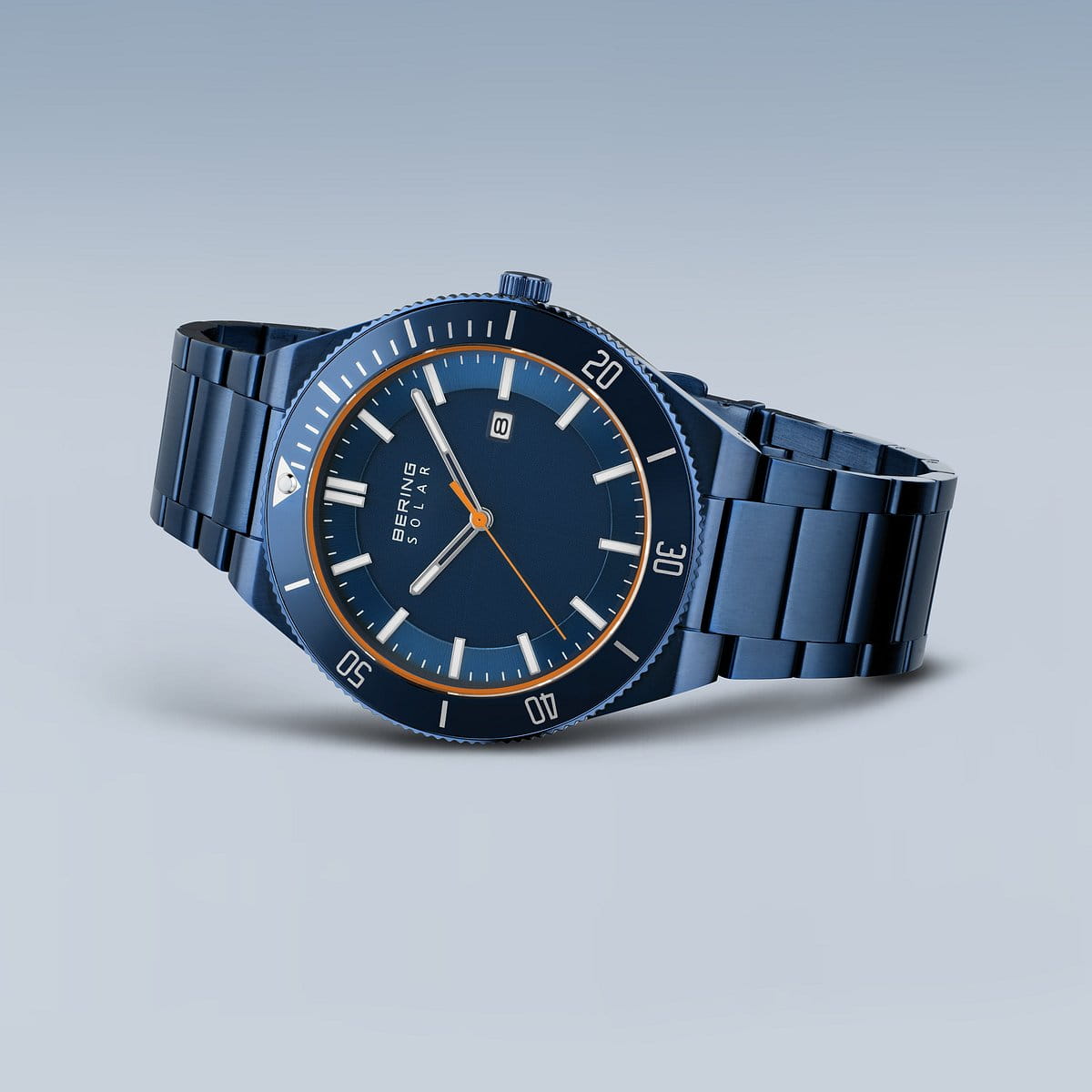 bering montre pour homme cadran bleu - 14443-797