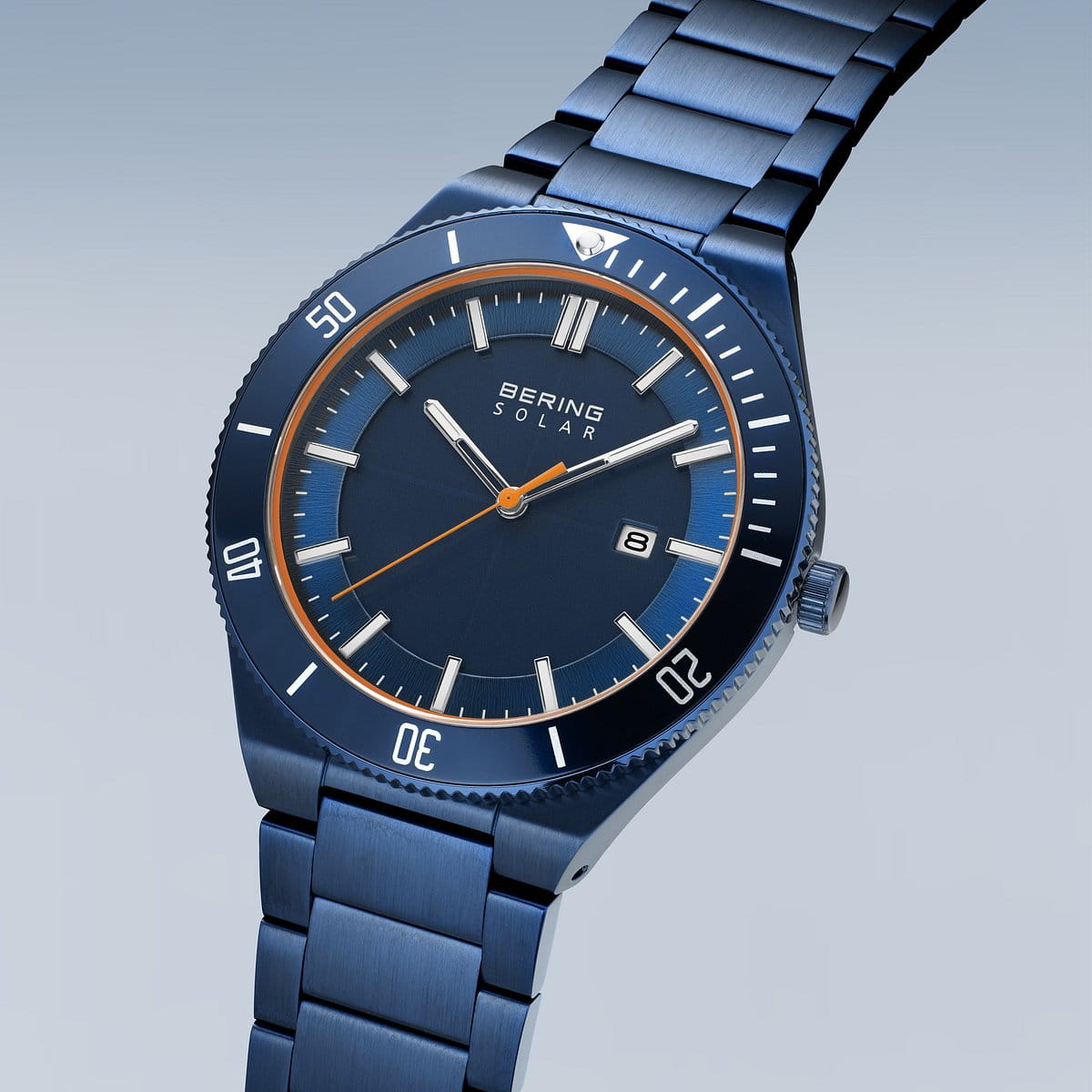 bering montre pour homme cadran bleu - 14443-797
