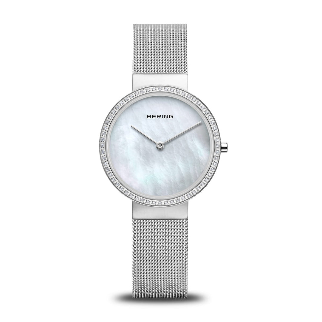 bering dames horloge witte wijzerplaat - 14531-004