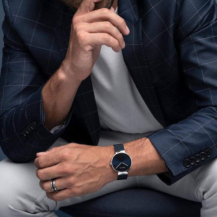 bering unisex horloge blauwe wijzerplaat - 14539-307
