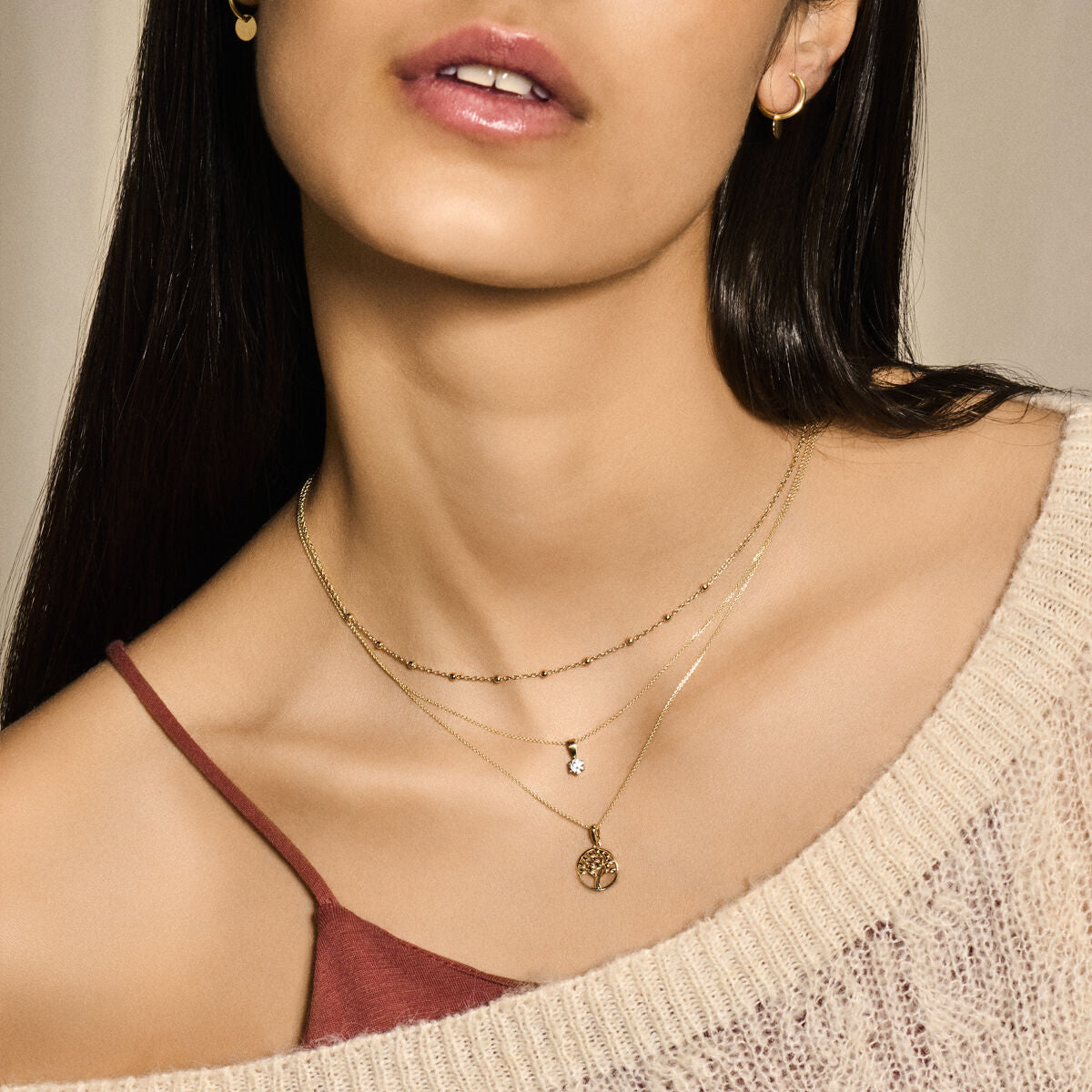 pendentif arbre de vie 14K or jaune