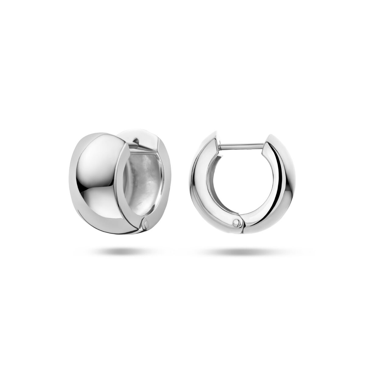 créoles boules argent rhodié