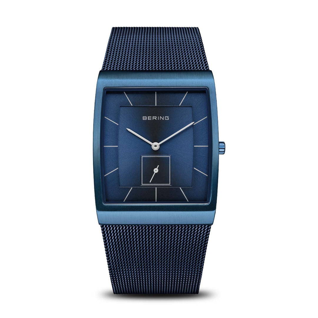 Bering heren horloge blauwe wijzerplaat - 16033-397