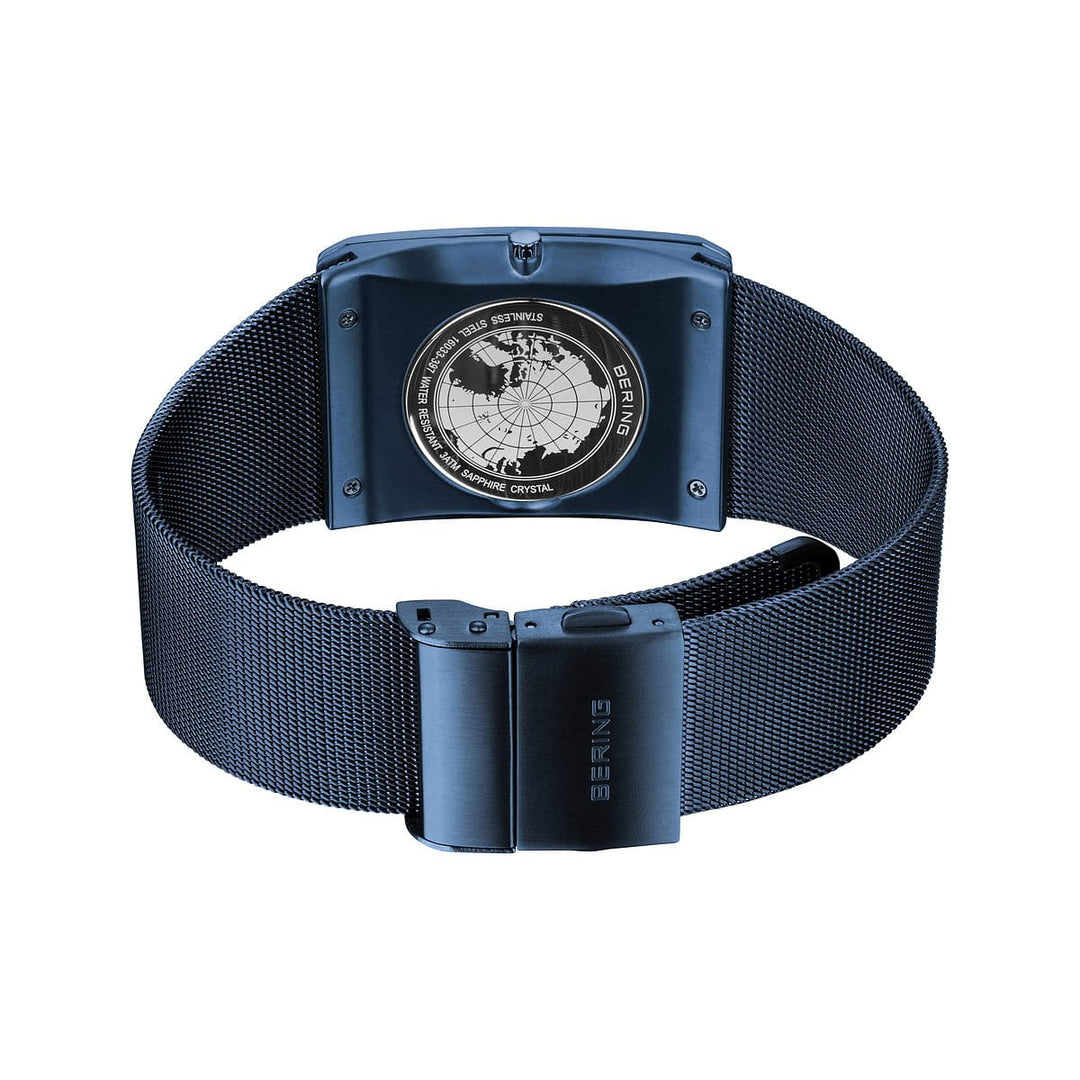 Bering heren horloge blauwe wijzerplaat - 16033-397