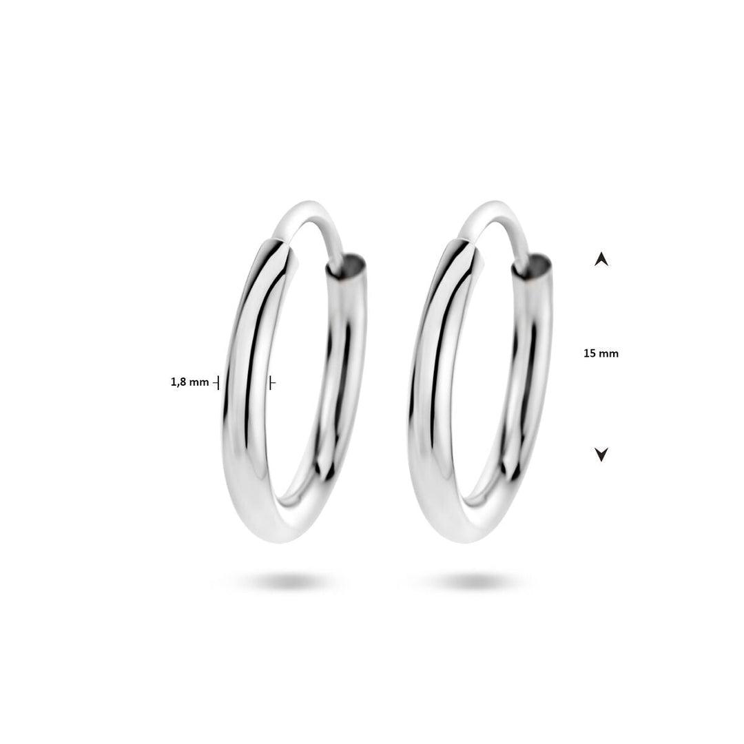 créoles 1,8 mm tube rond