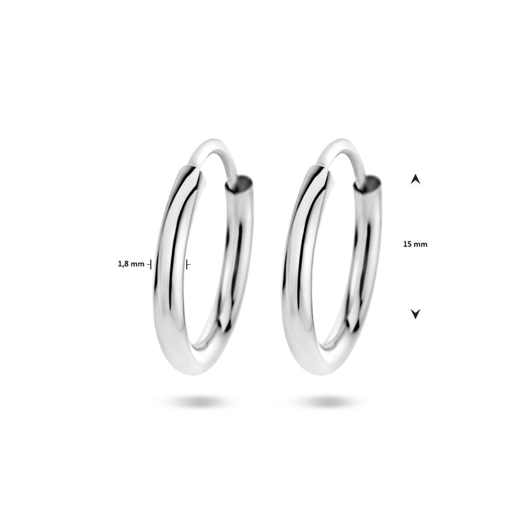 créoles 1,8 mm tube rond