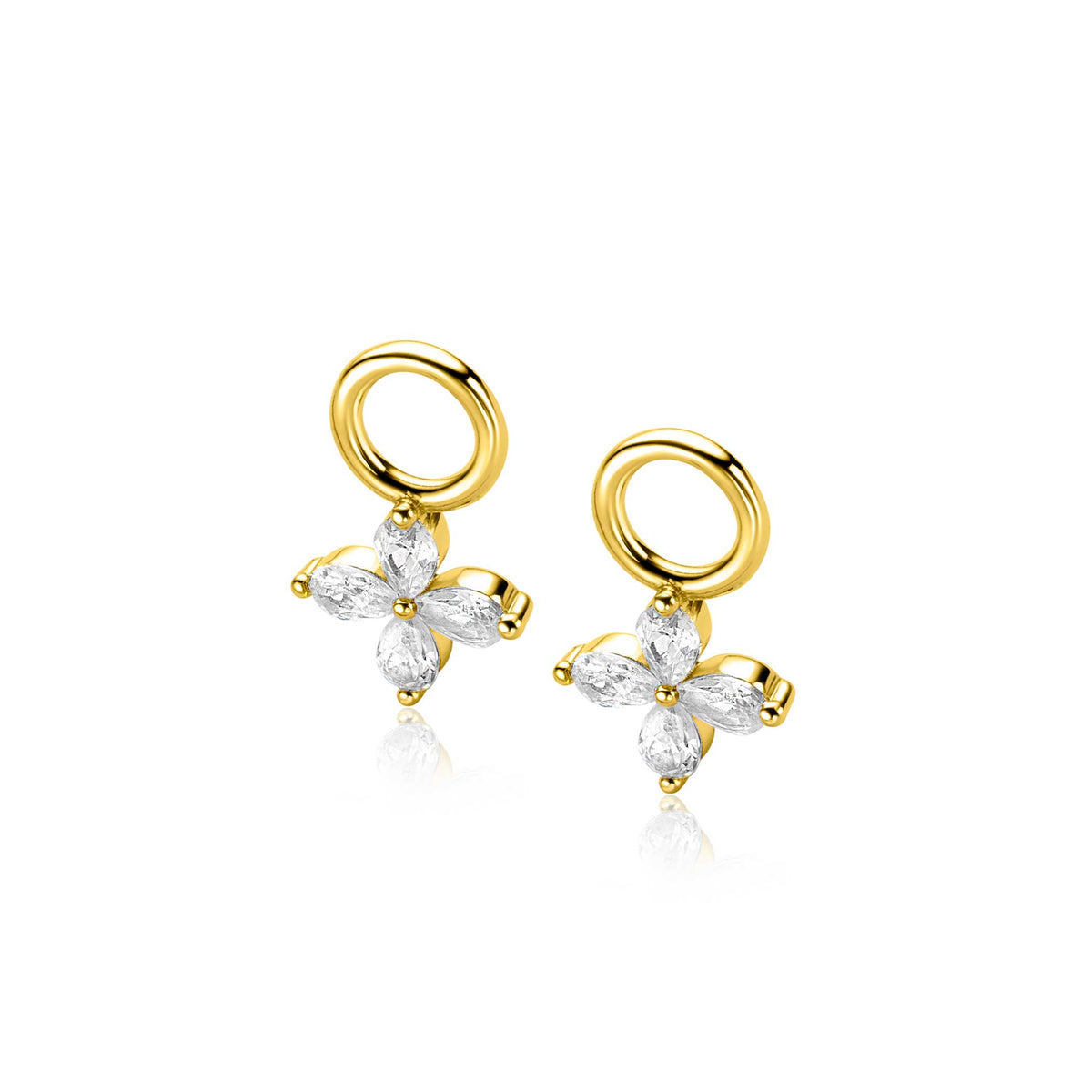 Zinzi breloques en argent plaqué or ZICH2624