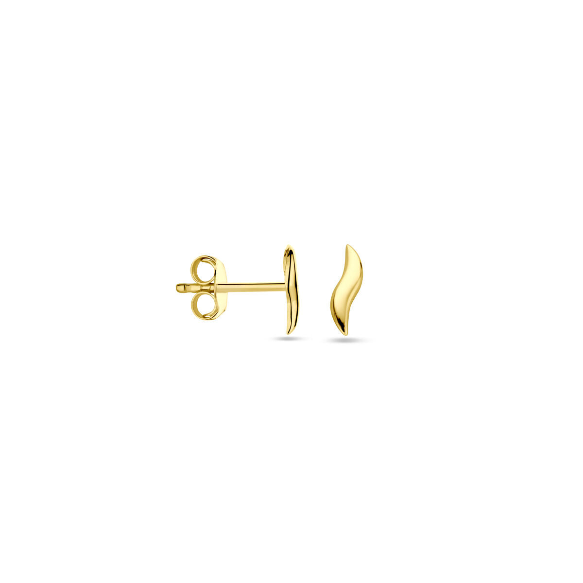 puces d'oreilles 7,5 mm or jaune 14K