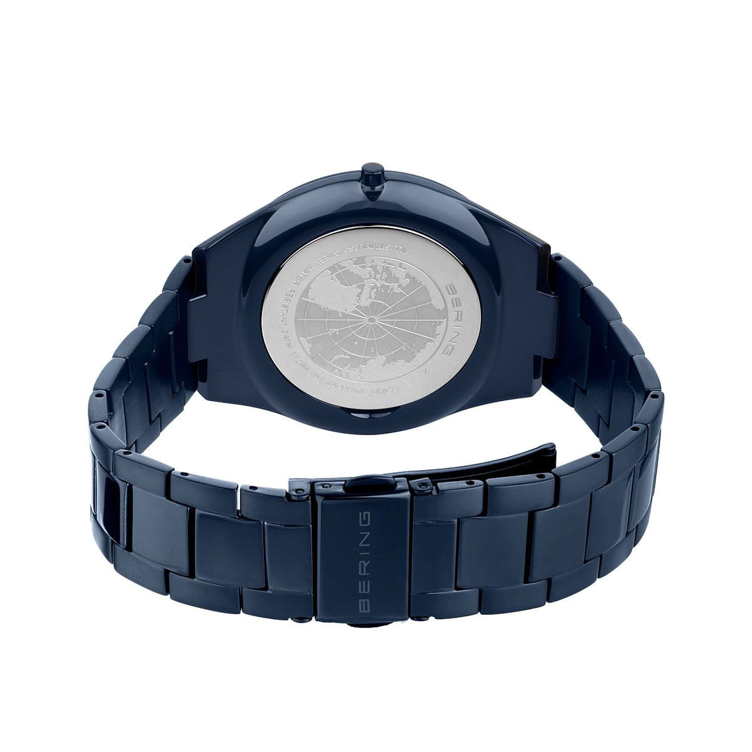 Bering heren horloge blauwe wijzerplaat - 17240-797