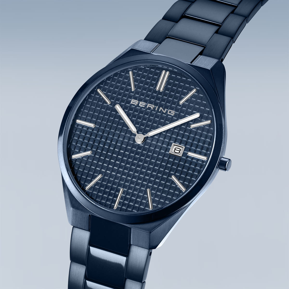 Bering montre pour homme cadran bleu - 17240-797
