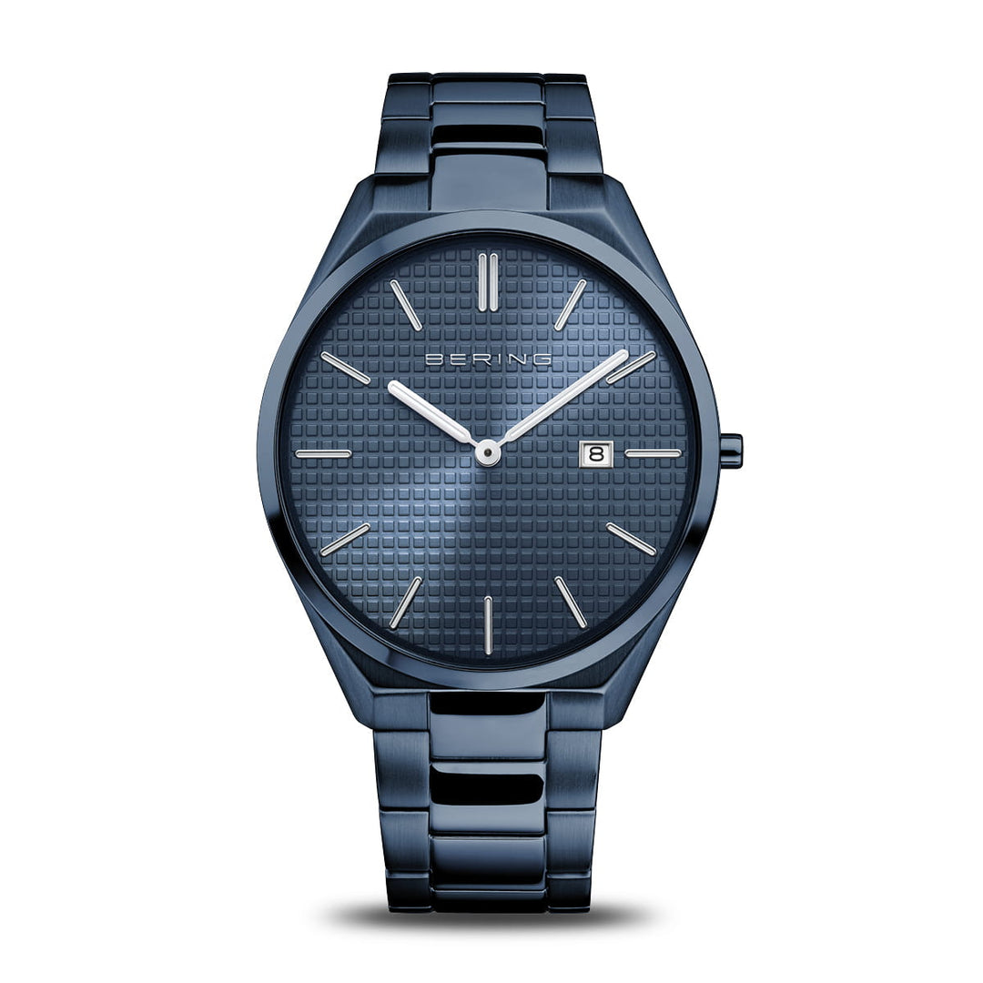 Bering heren horloge blauwe wijzerplaat - 17240-797