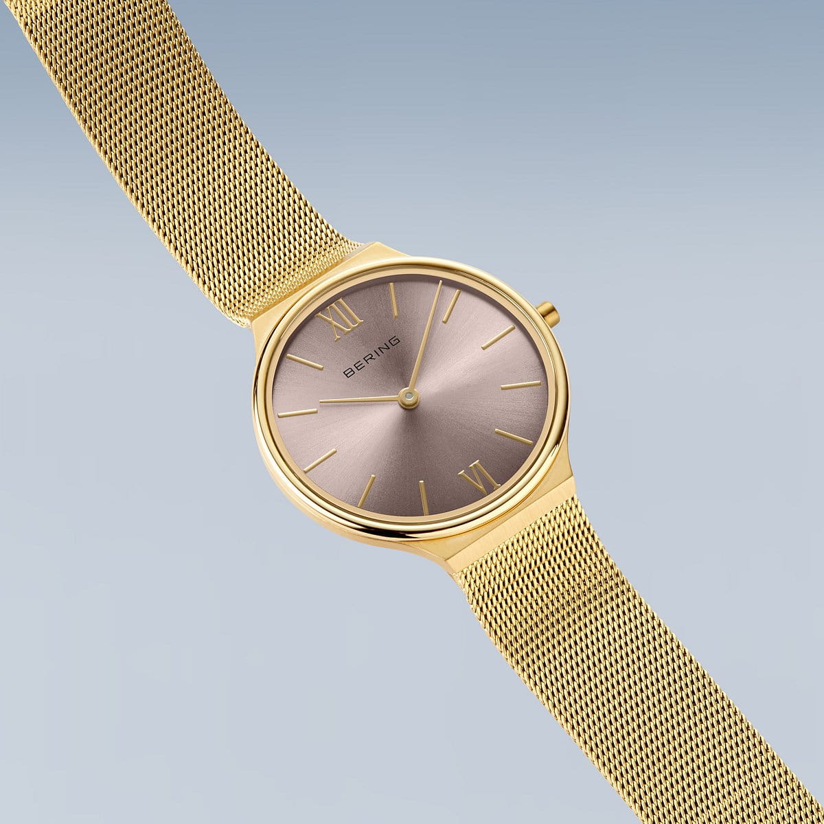 bering montre pour femme cadran en or rose - 18434-336