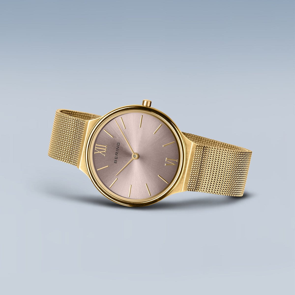 bering montre pour femme cadran en or rose - 18434-336