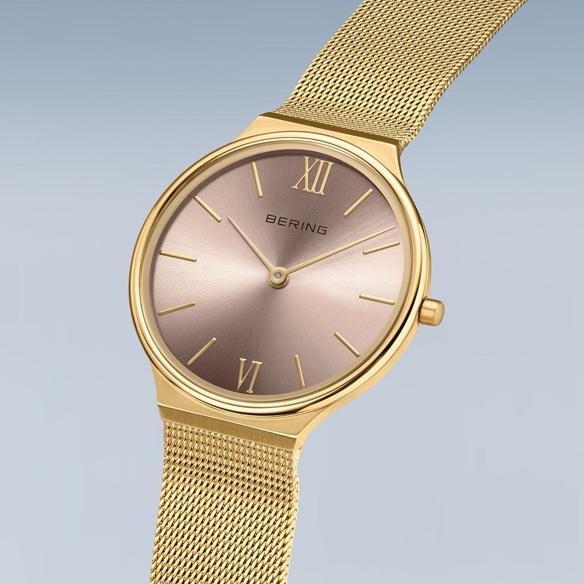 bering montre pour femme cadran en or rose - 18434-336